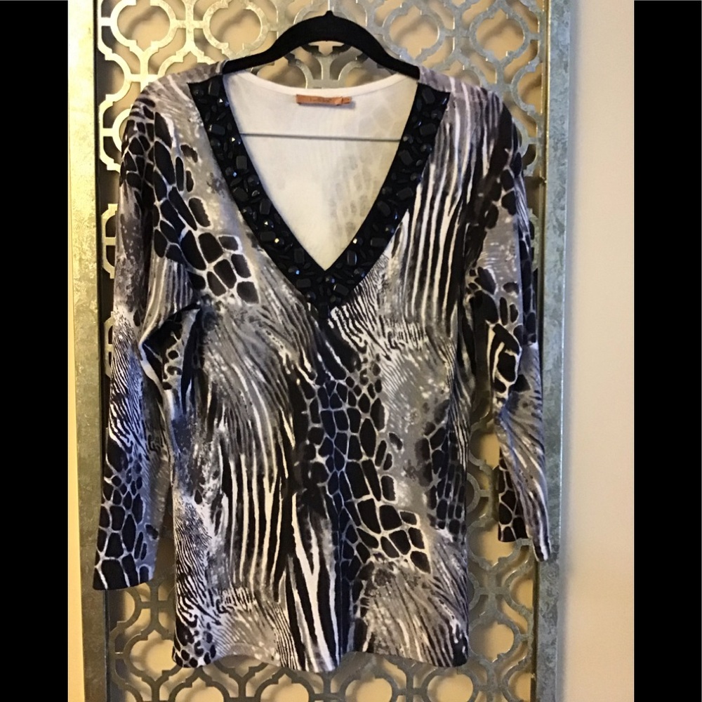 Belldini animal print sweater